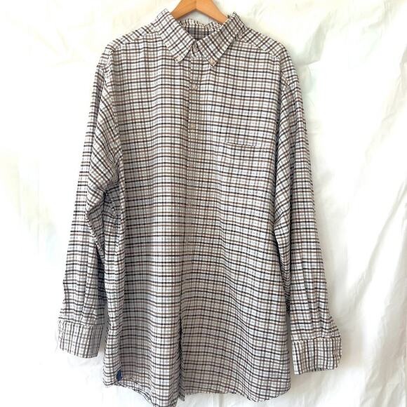 Cremieux Men's Classics Plaid Button Down sz 3X Tall - Picture 1 of 6